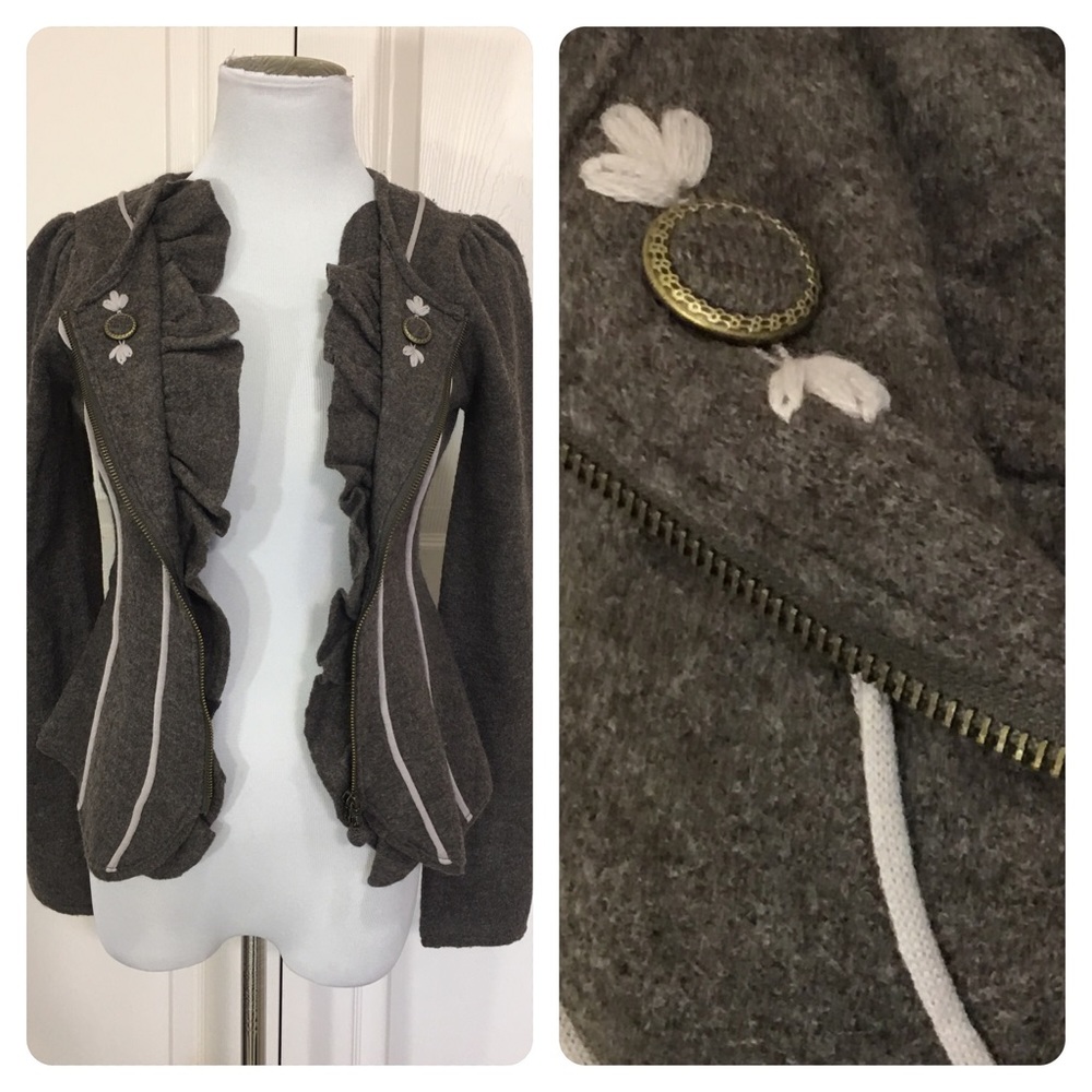 New Anthropologie Charlie & Robin wool sweater - Picture 4 of 7